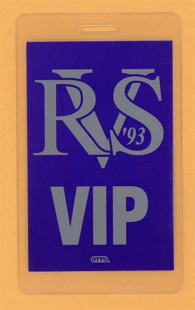 Ricky Van Shelton 1993 Concert Tour VIP Laminated Backstage Pass