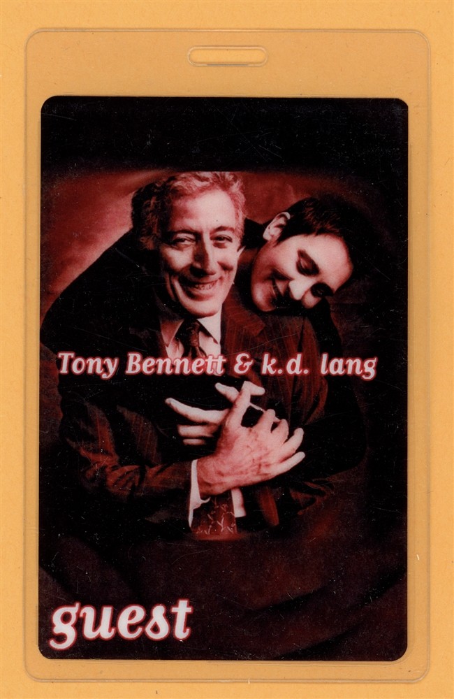 Tony Bennett & K.D. Lang 2011 Tour Guest Laminated Backstage Pass