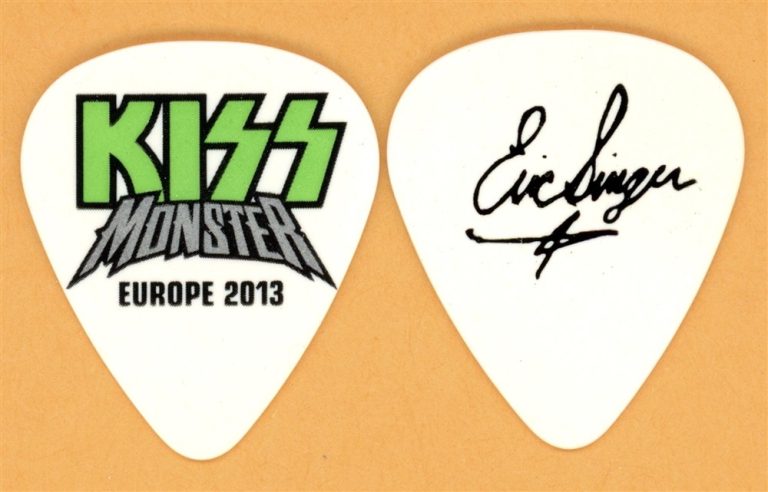 KISS Eric Singer Vintage Guitar Pick - 2013 Monster Europe Tour