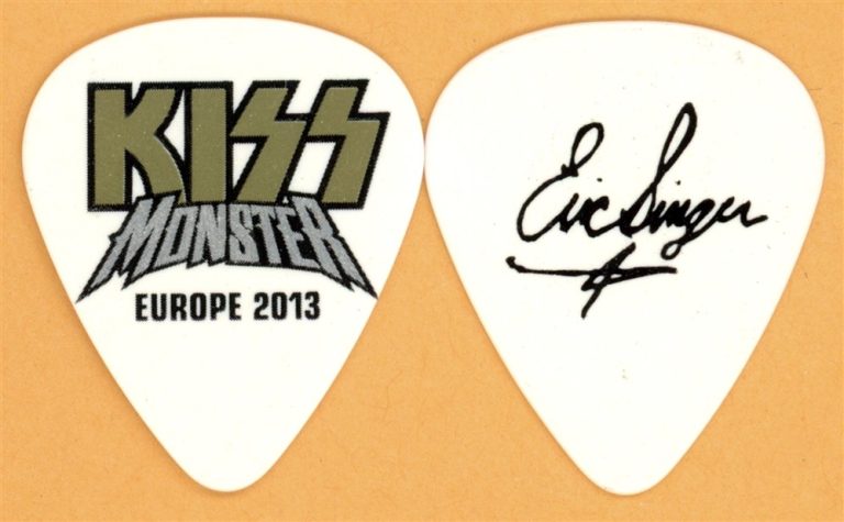 KISS Eric Singer Vintage Guitar Pick - 2013 Monster Europe Tour