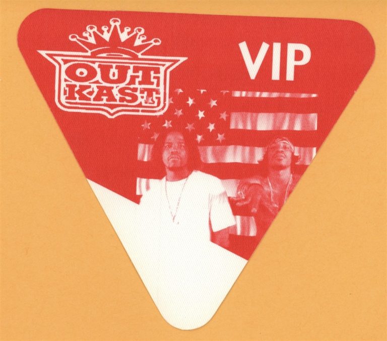 Outkast 2000 Stankonia Concert Tour VIP Backstage Pass