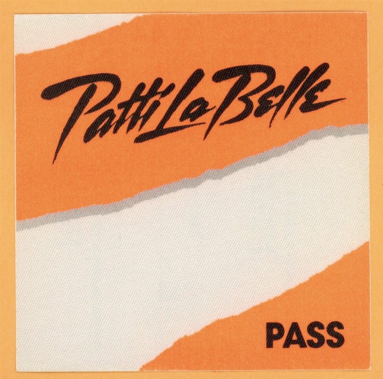 Patti La Belle 1986 Winner In You Concert Tour Backstage Pass
