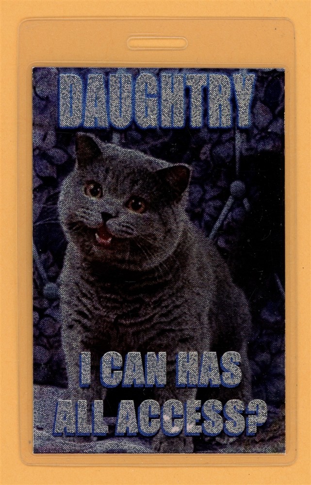 Daughtry 2009 Leave This Town Tour AA Laminated Backstage Pass - American Idol