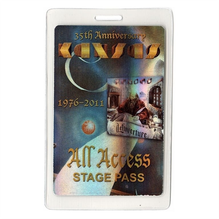 Kansas 2011 Concert Laminated Backstage Pass 35th Anniversary Tour AA