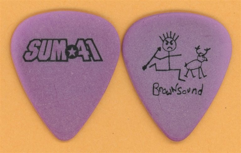 Sum 41 Dave Brownsound Vintage Guitar Pick - 2003 Does This Look Infected Tour