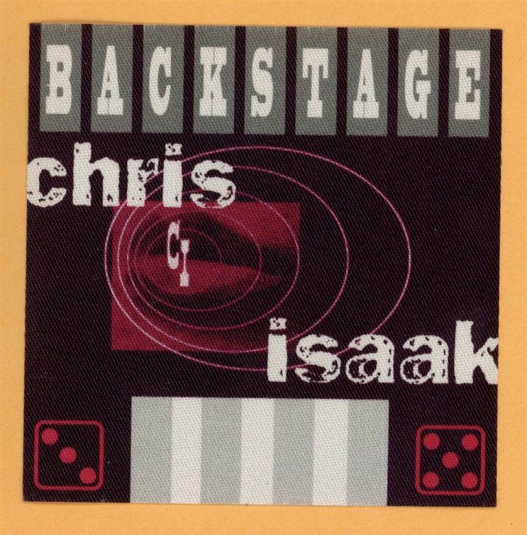Chris Isaak 2002 Always Got Tonight Concert Tour Backstage Pass