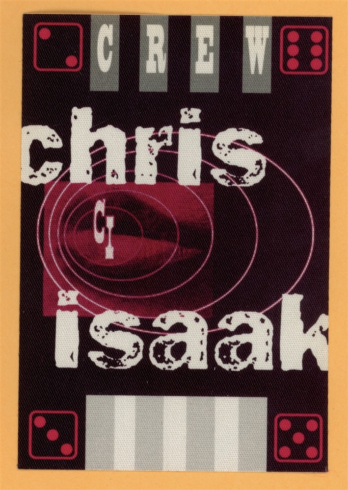 Chris Isaak 2002 Always Got Tonight Concert Tour CREW Backstage Pass