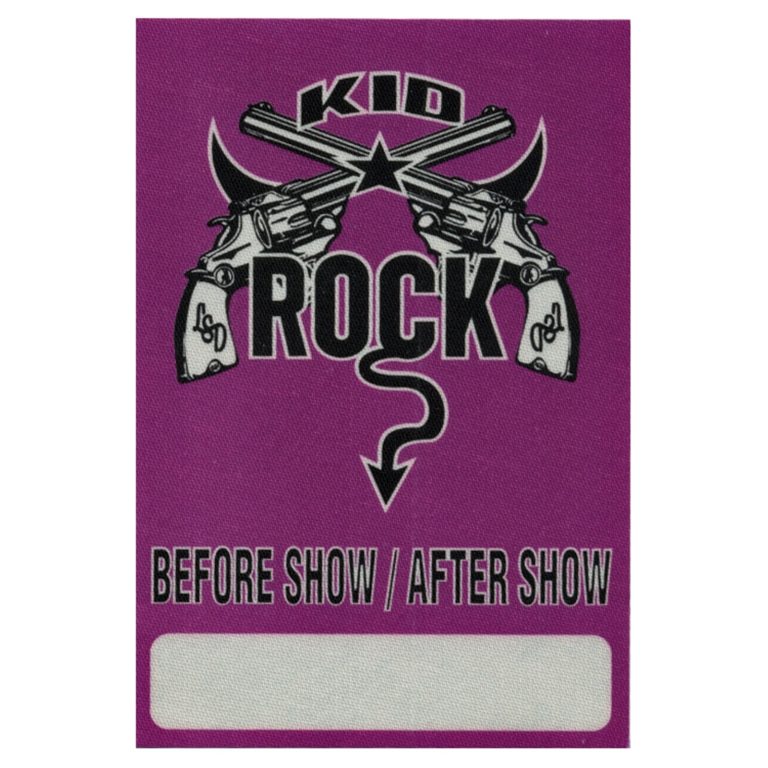 Kid Rock 1999 Devil Without a Cause Concert Tour Aftershow Backstage Pass