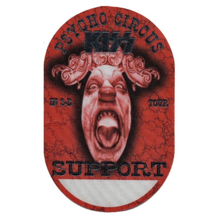 KISS 1998 Psycho Circus Concert Tour Support Backstage Pass