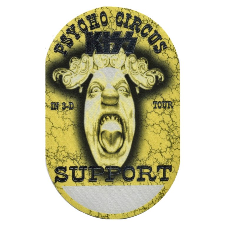 KISS 1998 Psycho Circus Concert Tour Support Backstage Pass