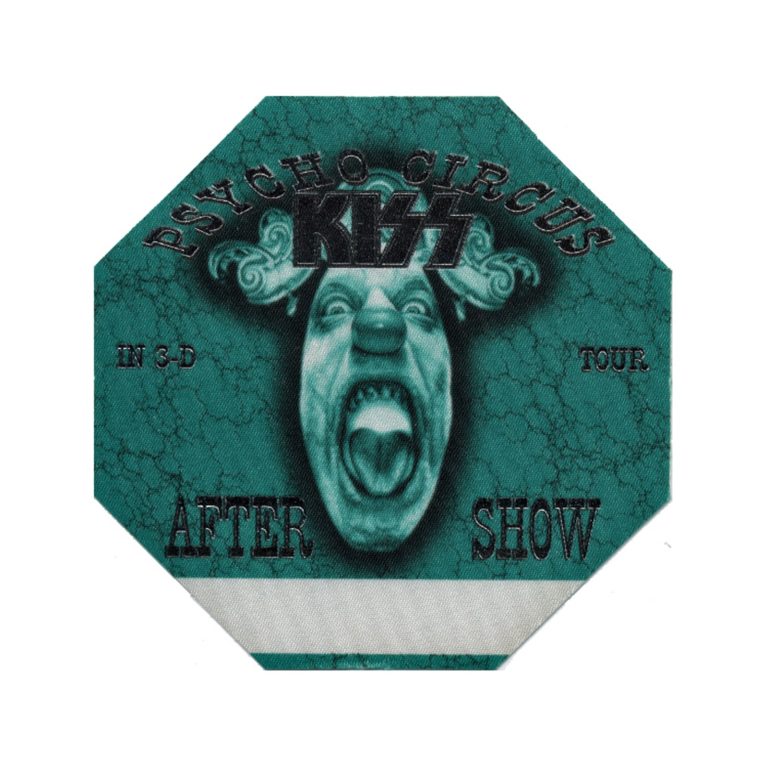 KISS 1998 Psycho Circus Concert Tour Aftershow Backstage Pass