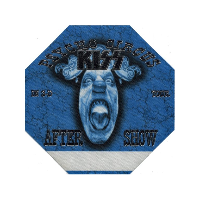KISS 1998 Psycho Circus Concert Tour Aftershow Backstage Pass