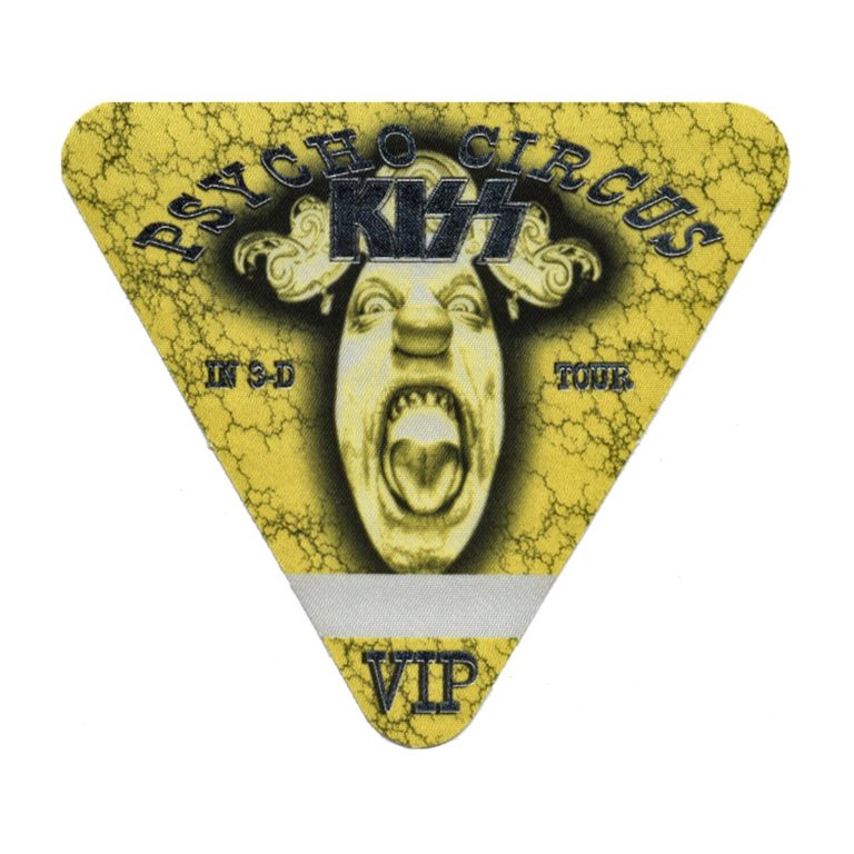 KISS 1998 Psycho Circus Concert Tour VIP Backstage Pass