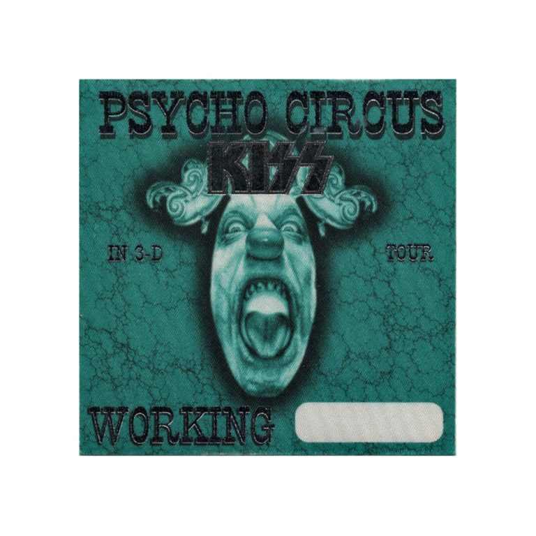 KISS 1998 Psycho Circus Concert Tour Working Backstage Pass