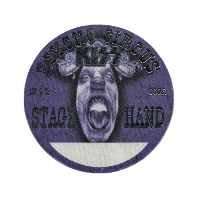 KISS 1998 Psycho Circus Concert Tour Stage Hand Backstage Pass
