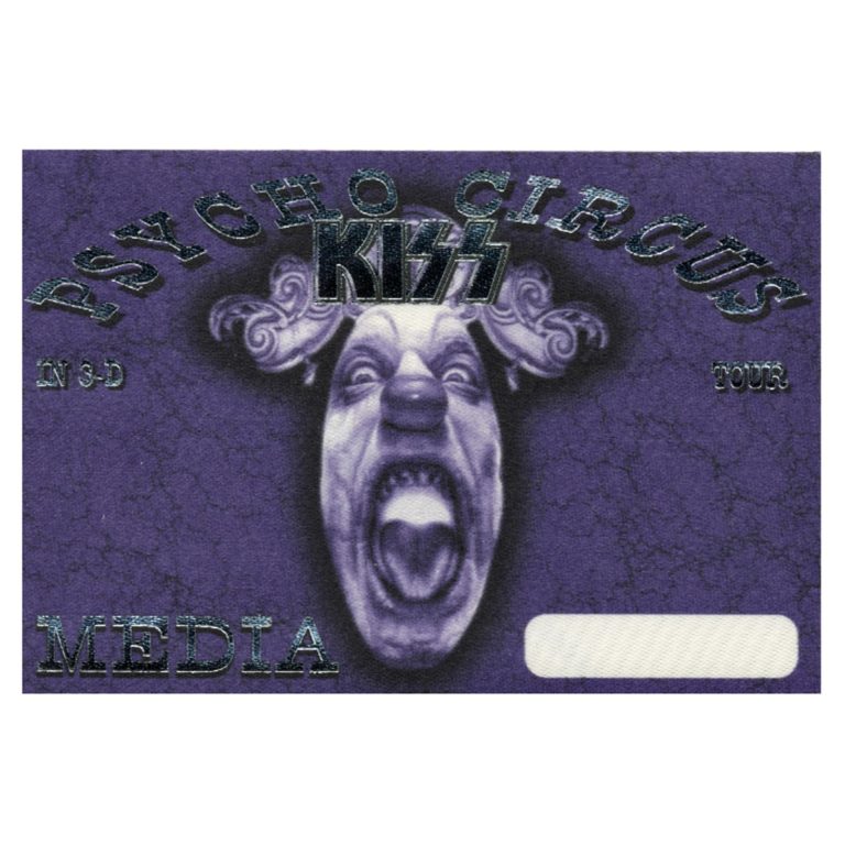 KISS 1998 Psycho Circus Concert Tour Media Backstage Pass