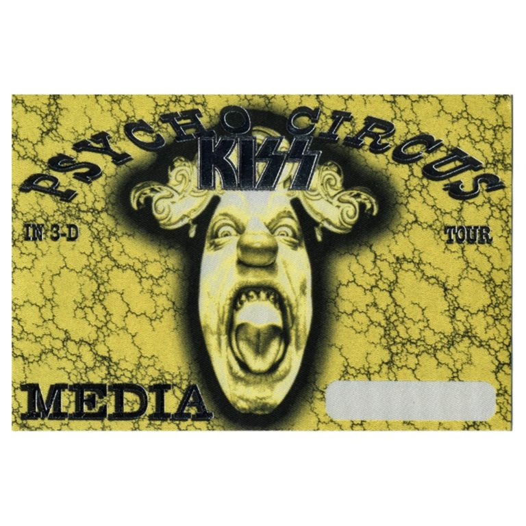 KISS 1998 Psycho Circus Concert Tour Media Backstage Pass