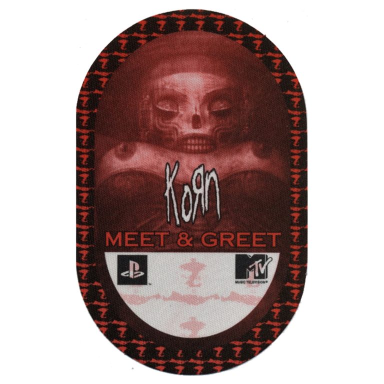 Korn 2002 Untouchables Concert Tour Meet & Greet Backstage Pass