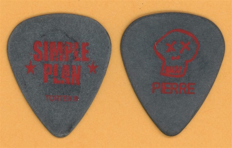 Simple Plan Pierre Bouvier Vintage Guitar Pick - 2005 Not Getting Any Tour