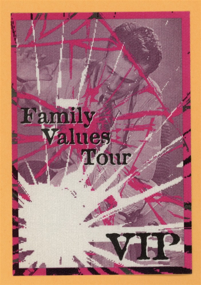 Limp Bizkit 2001 Korn Family Values Concert Tour VIP Backstage Pass