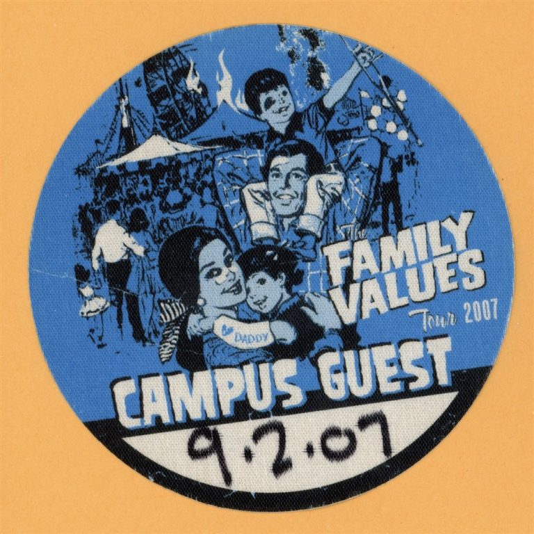 Limp Bizkit 2007 Korn Family Values Concert Tour GUEST Backstage Pass