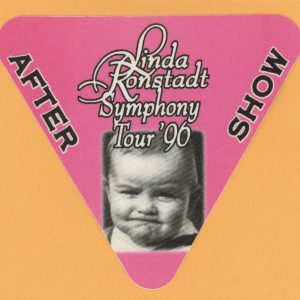 Linda Ronstadt 1996 Symphony Concert Tour AFTER SHOW Backstage Pass