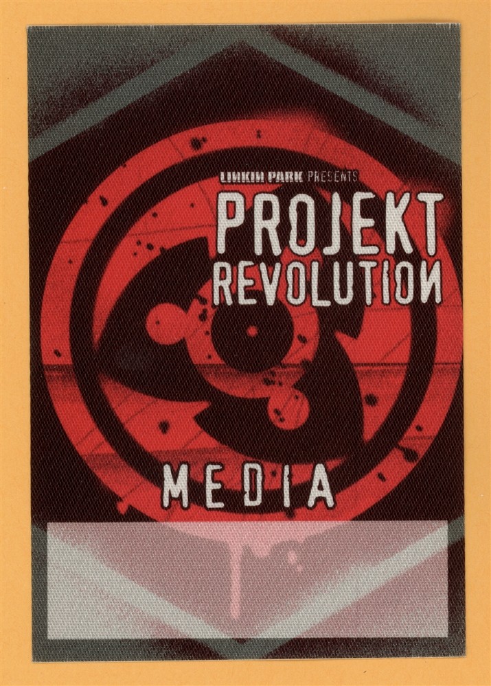 Linkin Park 2002 Projekt Revolution Concert Tour MEDIA Backstage Pass