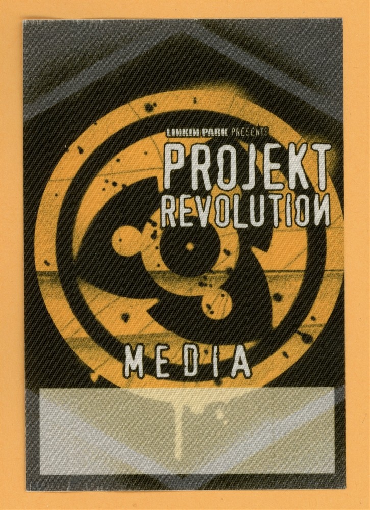 Linkin Park 2002 Projekt Revolution Concert Tour MEDIA Backstage Pass