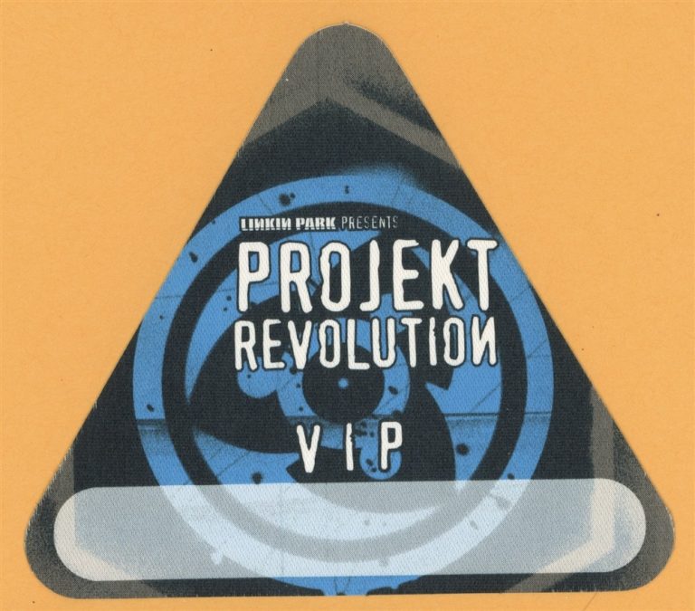 Linkin Park 2002 Projekt Revolution Concert Tour VIP Backstage Pass