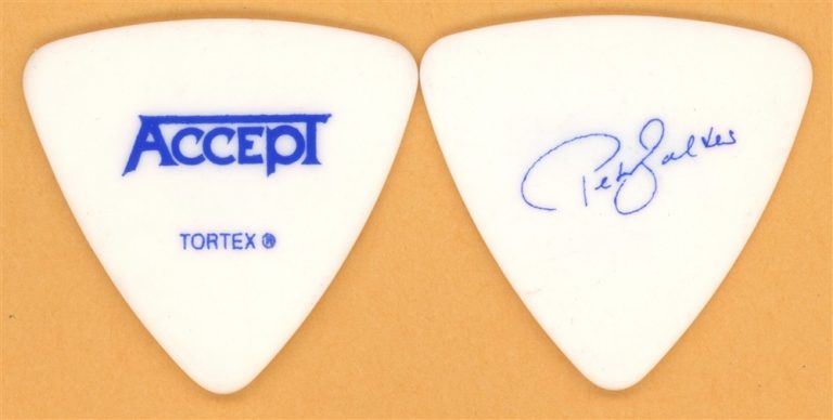 Accept Peter Baltes Vintage Guitar Pick - 2010 Blood of the Nations Tour