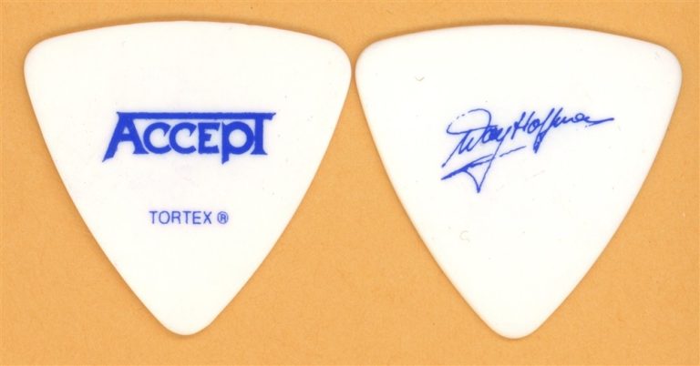 Accept Wolf Hoffman Vintage Guitar Pick - 2010 Blood of the Nations Tour
