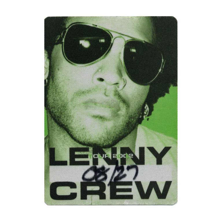 Lenny Kravitz 2002 Concert Tour Working Crew Backstage Pass