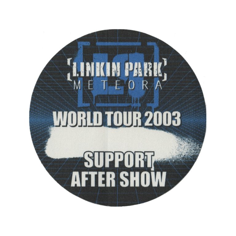 Linkin Park 2003 Meteora Concert Tour Support Aftershow Backstage Pass