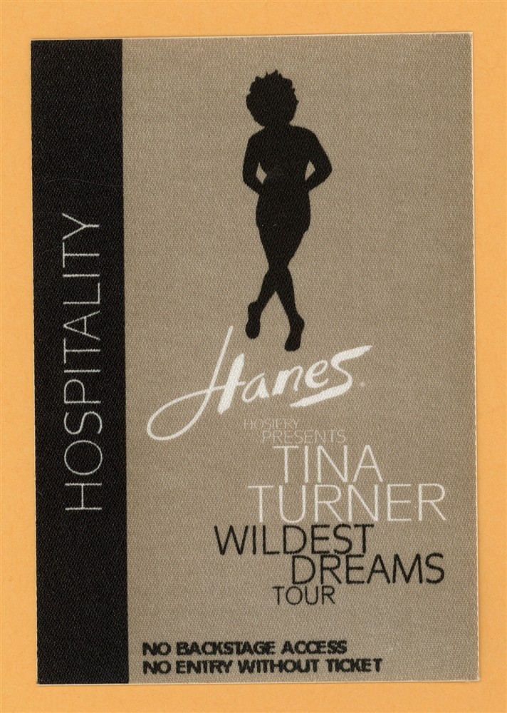 Tina Turner 1996 Wildest Dreams Concert Tour Hospitality Backstage Pass