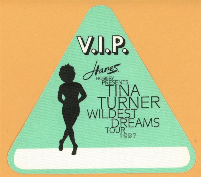 Tina Turner 1997 Wildest Dreams Concert Tour VIP Backstage Pass