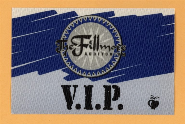 Tom Petty & The Heartbreakers 1997 Fillmore Concert Tour VIP Backstage Pass