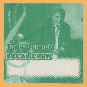 Tony Bennett 1992 Perfectly Frank Concert Tour Crew Backstage Pass