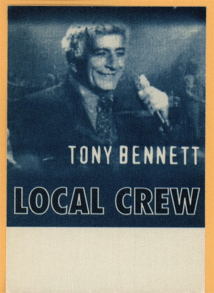 Tony Bennett 1994 Steppin' Out Concert Tour Crew Backstage Pass