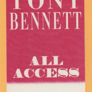 Tony Bennett 1995 Here's To The Ladies Tour All Access Backstage Pass