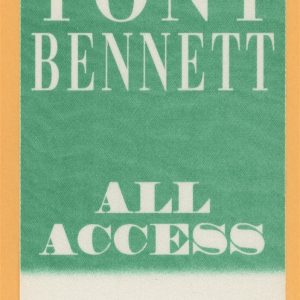 Tony Bennett 1995 Here's To The Ladies Tour All Access Backstage Pass