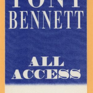 Tony Bennett 1995 Here's To The Ladies Tour All Access Backstage Pass