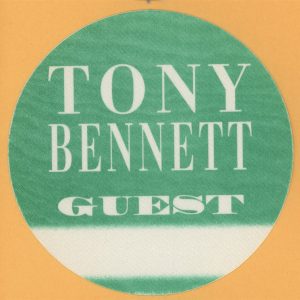 Tony Bennett 1995 Here's To The Ladies Tour Guest Backstage Pass