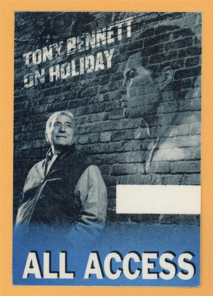 Tony Bennett 1997 On Holiday Concert Tour All Access Backstage Pass