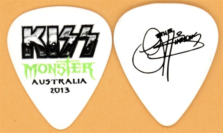 KISS Gene Simmons Vintage Guitar Pick - 2013 Monster Australia Tour