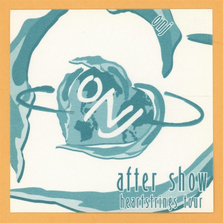 Olivia Newton John 2002 Heartstrings Concert Tour AFTER SHOW Backstage Pass