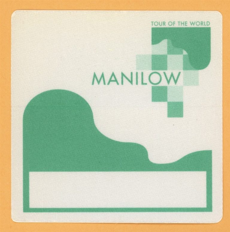 Barry Manilow 1997 Tour of the World Concert Backstage Pass