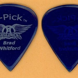Aerosmith Brad Whitford Vintage Tour Guitar Pick - V-Pick Trans Blue