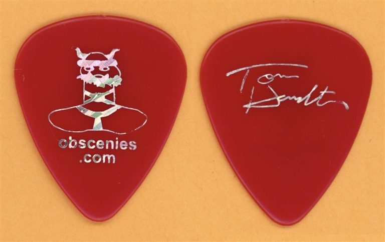 Aerosmith Tom Hamilton Vintage Tour Guitar Pick - 2002 Obscenies.com