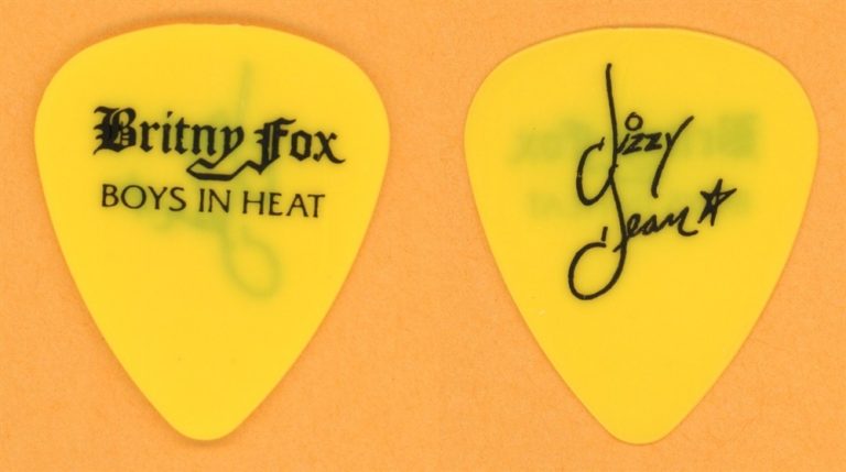 Britny Fox Dizzy Dean Vintage Guitar Pick - 1988 Boys In Heat Tour