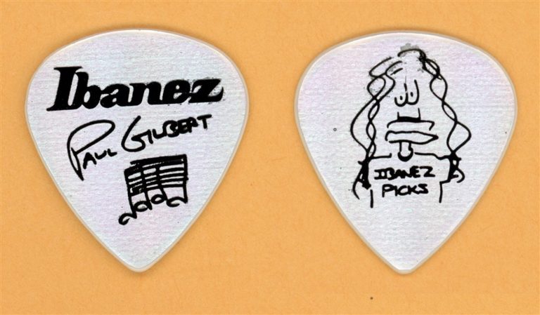 Mr. Big Paul Gilbert Vintage Guitar Pick - 1991 Lean Into It Tour